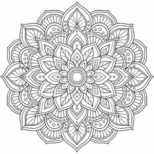 Mandala Boyama Sayfaları - Resim 26